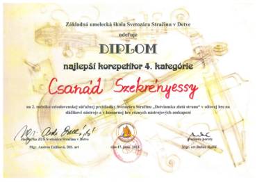 Gyetvai Arany Húrok Országos Hegedűverseny 2022